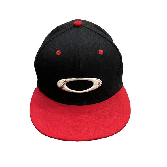 New Era 9Fifty Oakley Mens Black Red Embroidered Logo Adjustable Snapback Hat - Picture 1 of 13